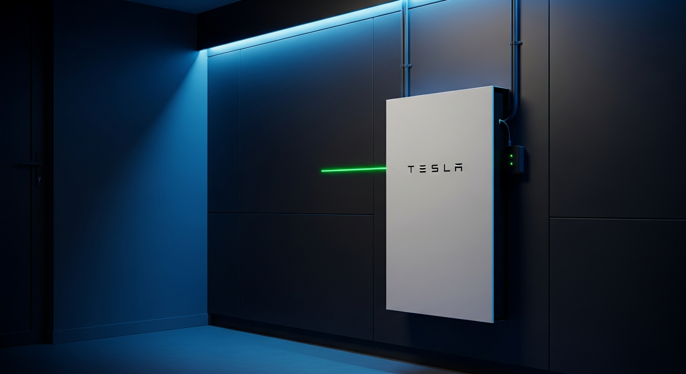 Tesla Powerwall battery storage installed on a Ventura County home